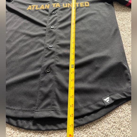Atlanta United Fanatics Jersey Men’s M Black MLS Soccer Baseball Style - Picture 9 of 10